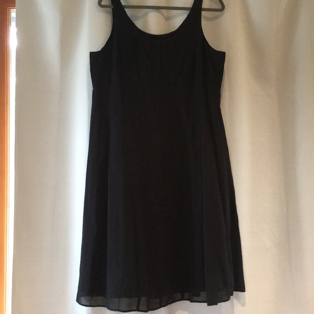 Eileen Fisher Fully Lined Cotton Black Dress